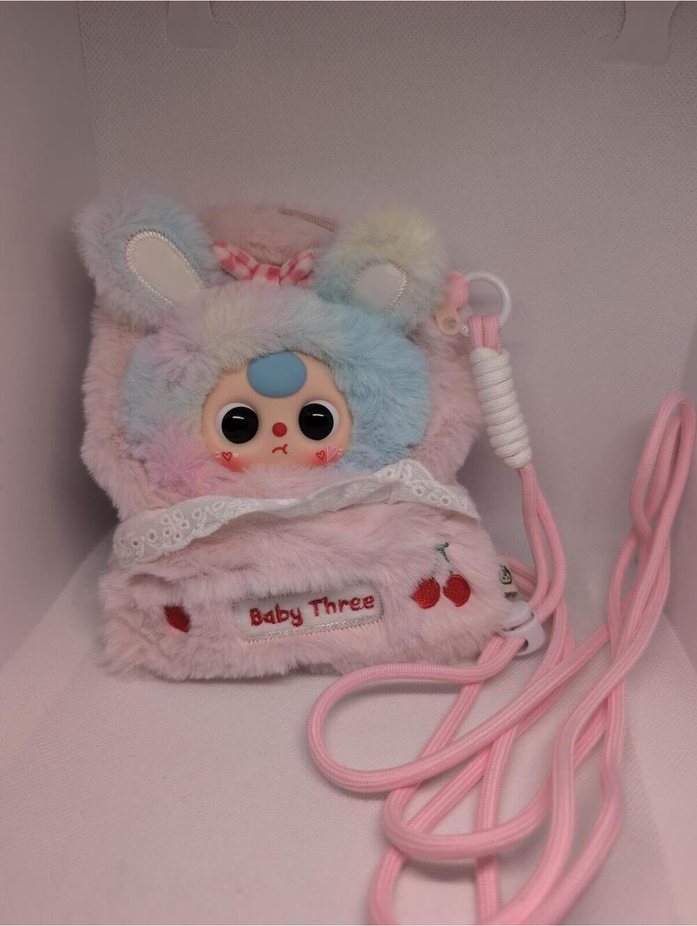 BB3 Baby Three Phone Bag Plush Confirmed Strawberry Rabbit